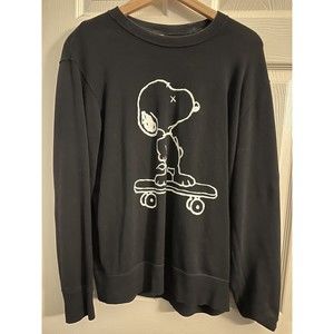 Uniqlo X Kaws Peanuts Skateboard Snoopy Men’s Crewneck Sweatshirt Size M